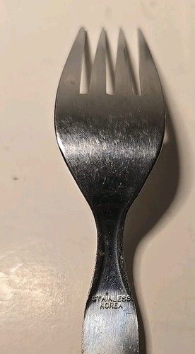 Riveted Navy Blue Handle Stainless Korea Flatware 40 Piece Vintage - Picture 4 of 5