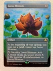 MTG 1x BORDERLESS Lotus Blossom # 451 Dominaria Remastered Magic Gathering x1 NM
