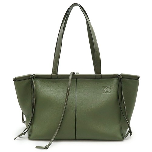 Bolso de Mano LOEWE Cojín Pequeño Cuero Caqui Verde GZl19to2 - Imagen 2 de 9