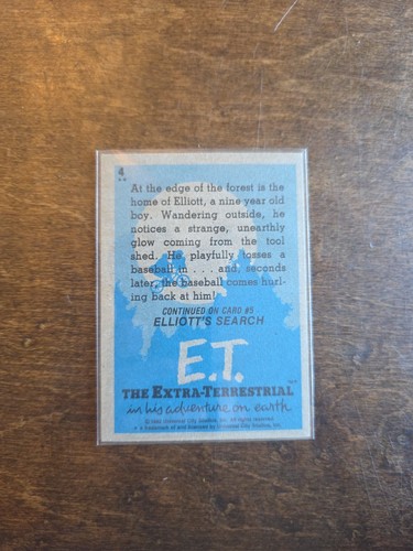 1982 E.T. The Extra-Terrestrial Mysterious Glow! #4 - Picture 2 of 2
