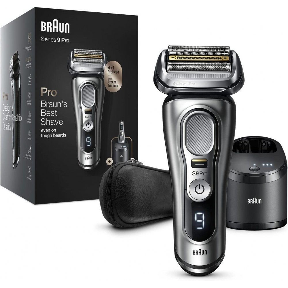 Braun Series 9 Pro Rasierer 9467cc silber mit Smart Care Center