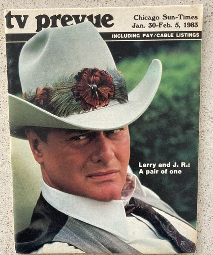 Larry Hagman Dallas Chicago Sun-Times TV Prevue Local TV Guide - January 30 1983 - Picture 1 of 4