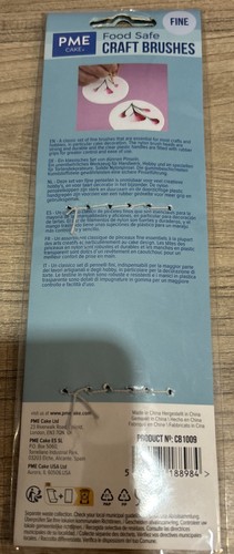 Cake Decorating Tool PME Fine Craft Brushes Set of 5 Sugarcraft Icing Baking - Picture 2 of 2
