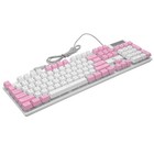 Gaming Keyboard 104 Keys RGB Full Size Keyboard Gaming Accessories Pink