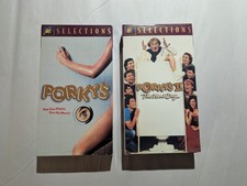Porky's  Porky's II the Next Day Lot of 2 VHS Video Tapes Tested