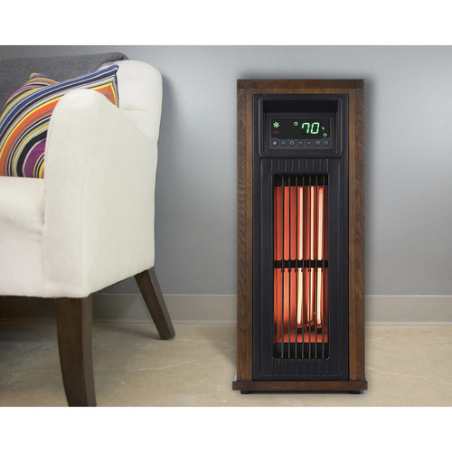 Tower Heater, Portable Indoor 23" Infrared Quartz Space Heater, 1500W - Picture 6 of 8
