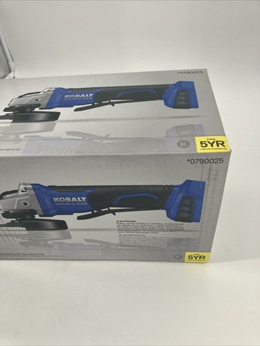 BRANDNEU Kobalt 5" 24V Paddelschalter bürstenlos kabellos Winkelschleifer NUR WERKZEUG - Bild 3 von 5