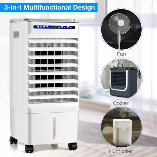 3-in-1 Evaporative Air Cooler Portable Air Cooling Fan w/ Fan & Humidifier - Picture 10 of 11