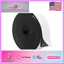 Soundproof Weather Stripping Seal - 2 Rolls, 2in x 1/4in, Energy Saving Solution