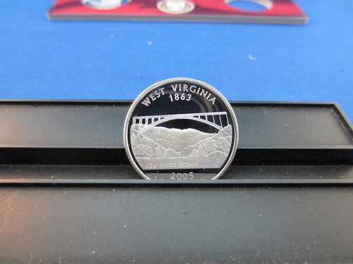 2005-s Silver West Virginia Quarter Deep Cameo Mirror Proof Upper Grading Ranges