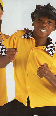 NWT 50/'s style Dance Shirt Snap front Bowling Carhop Taxi Checkered 2 COLORS