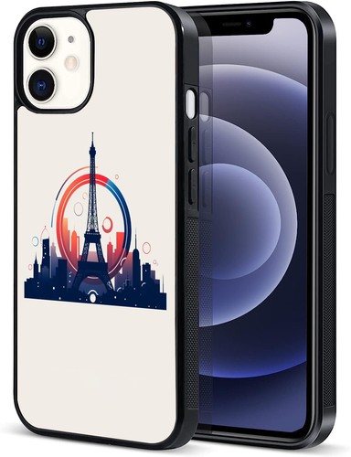 For Samsung Galaxy Apple iPhone Hard Case at night logo Eiffel Tower - Picture 7 of 25