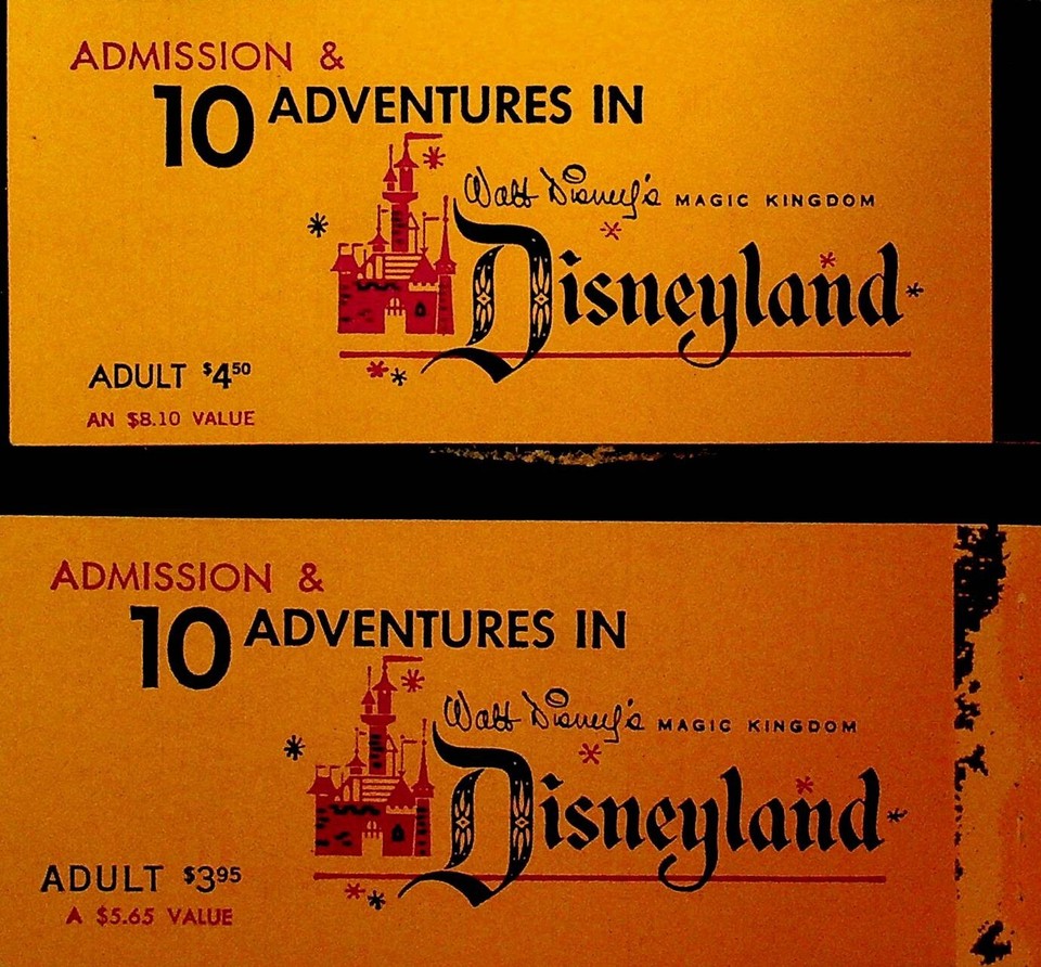 Disneyland Walt Disney Ticket Book Vintage eBay