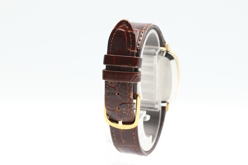 *N MINT* Vintage OMEGA De Ville Cal.1330 Quartz Gold Dial Square 31mm Mens Watch - Picture 5 of 15