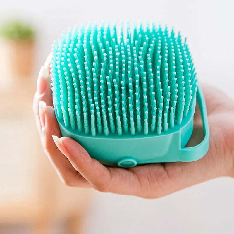 Cat Dog Pet Massaging Bath Brush Scrubber Sha...