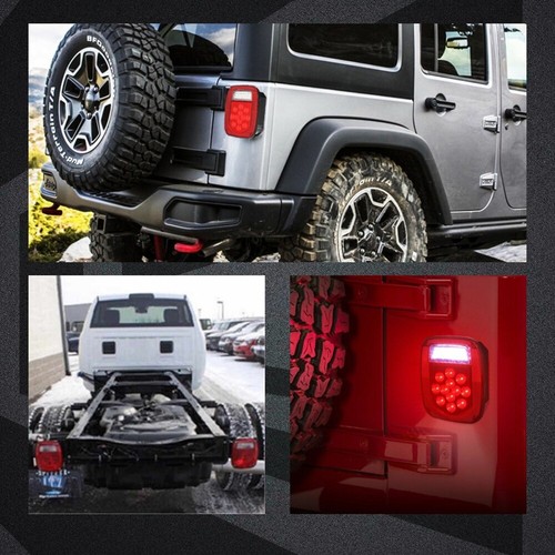 2X LED Tail Lights Rear Brake Turn Signal Lamp For Jeep Wrangler TJ CJ 2076-2006 - Picture 2 of 12