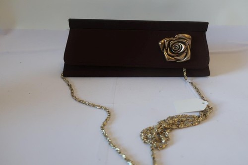 *NWT Womens Stephanie Brown Gold Clutch Evening Bag - Picture 3 of 7