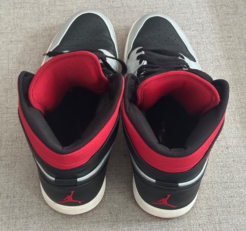 Nike Air Jordan 1 Phat Kilroy Retro Mid Metallic Black Chilling Red Mens Size 13 - Picture 9 of 12