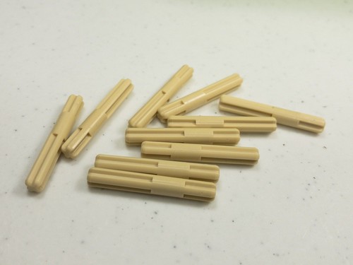 LEGO Technic Axle 4 con arresto centrale (99008) Technic Mindstorms NUOVO - x10 - marrone chiaro - Foto 2 di 7
