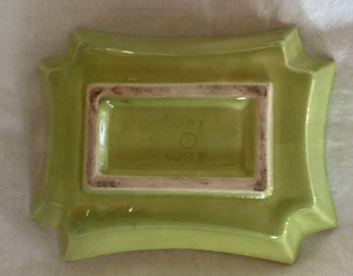 MCM Stewart McCulloch California Pottery Black Chartreuse Cigarette/ Vanity Box - Picture 12 of 18