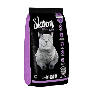 1 Bag Skoon All Natural Cat Litter Lavender Scent light weight non clump. eBay