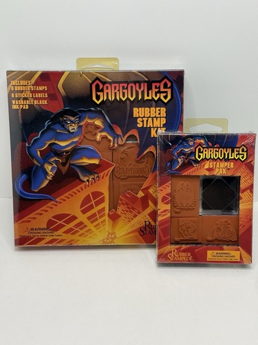1995 Gargoyles Rubber Stamp Kit Rubber Stampede Black ink New SEALED - Picture 1 of 6