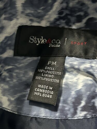 Style & Co. Petite Raincoat Jacket New Sz Petite Medium - Picture 6 of 7