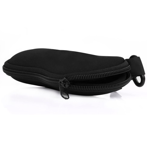 Gafas de sol Estuche suave ultraligero con cremallera de neopreno Estuche para gafas con clips para cinturón - Imagen 3 de 13