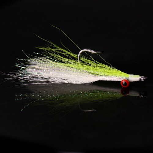 Paquete de 6 Streamer Streamer Agua Salada Rayas Flounder Pelota de pesca Moscas Señuelo para moscas - Imagen 5 de 10