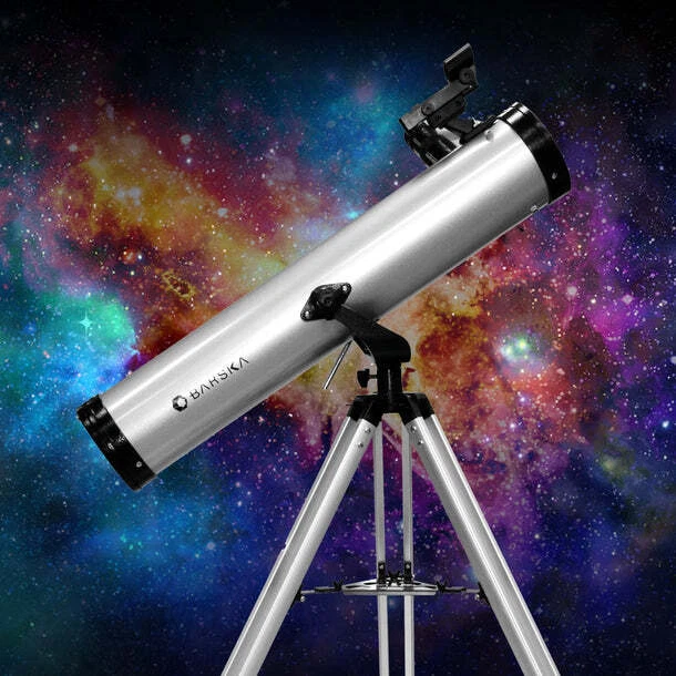 Barska 700X76mm 525 Power Starwatcher Reflector Red Dot Telescope w/ Tripod Kit - Image 2 of 4