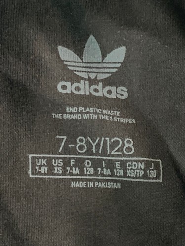 Adidas Adicolor Dress Kids XS Black Trefoil Logo Originals Short Sleeve HK0289 - Picture 6 of 8