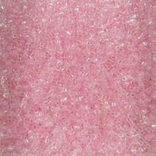 DB0071 11/0 Miyuki Transparent Pink AB Delica Seed Beads, 5 Grams Tube
