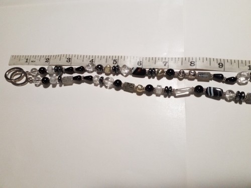 Gorgeous Beaded Necklace Genuine Assorted Beads Stone, Crystal, Pearls, Agates.. - Picture 5 of 12