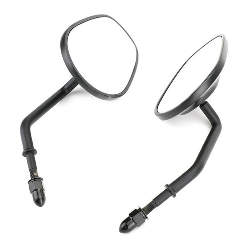 Rear View Mirrors New Motorcycle Black Fit For Harley Fat Bob FXDF 2008-2017 - Picture 7 of 12