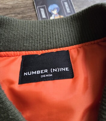 Number (N)ine Denim MA-1 Bomber Jacket Olive Green Jacket