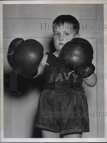 1938 Pressefoto Walter Denham Navy Sohn im jährlichen Boxturnier. - nes04368