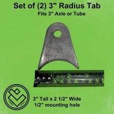 3" Axle Radius Tabs -1/4" Shock steel mounts, Weld Mounts, Sway Bar, Crawler tab