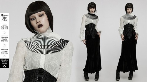 Punk Rave Gothic Vintage Medieval Collar Women Neck Corset Necktie Jabot Choker - 第 13/22 張圖片