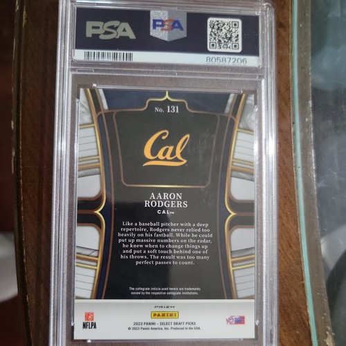 2023 Aaron Rodgers Select Draft Picks Zebra PSA 10 - 第 2/2 張圖片