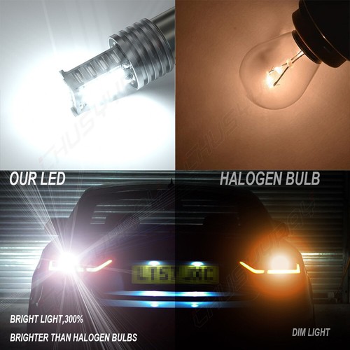 2x 1157 LED Car Brake Stop Reverse Parking Turn Signal Light Bulbs 6000K White - Bild 4 von 12