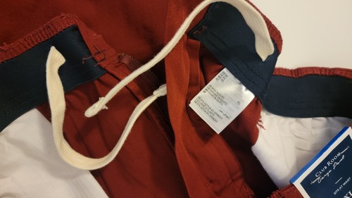 Club Room Mens Cargo Cropped Classic Fit Elastic Waist Pants Maroon XL NWT - Picture 10 of 11