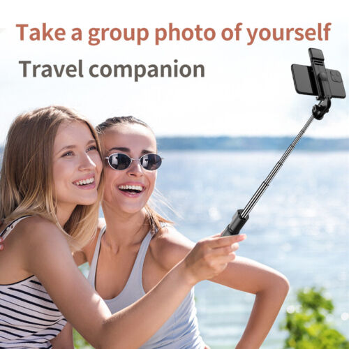 Selfie Stick Tripod Bluetooth Remote Stand LED Light For iPhone 16 15 14 Pro Max - Picture 4 of 12