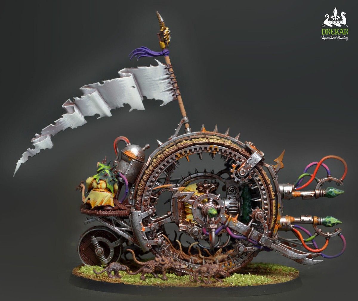 ゲームズワークショップ SKAVEN DOOMWHEEL メタルフィギュア Warhammer Skaven Doomwheel (1994) Sealed NIB OOP Metal