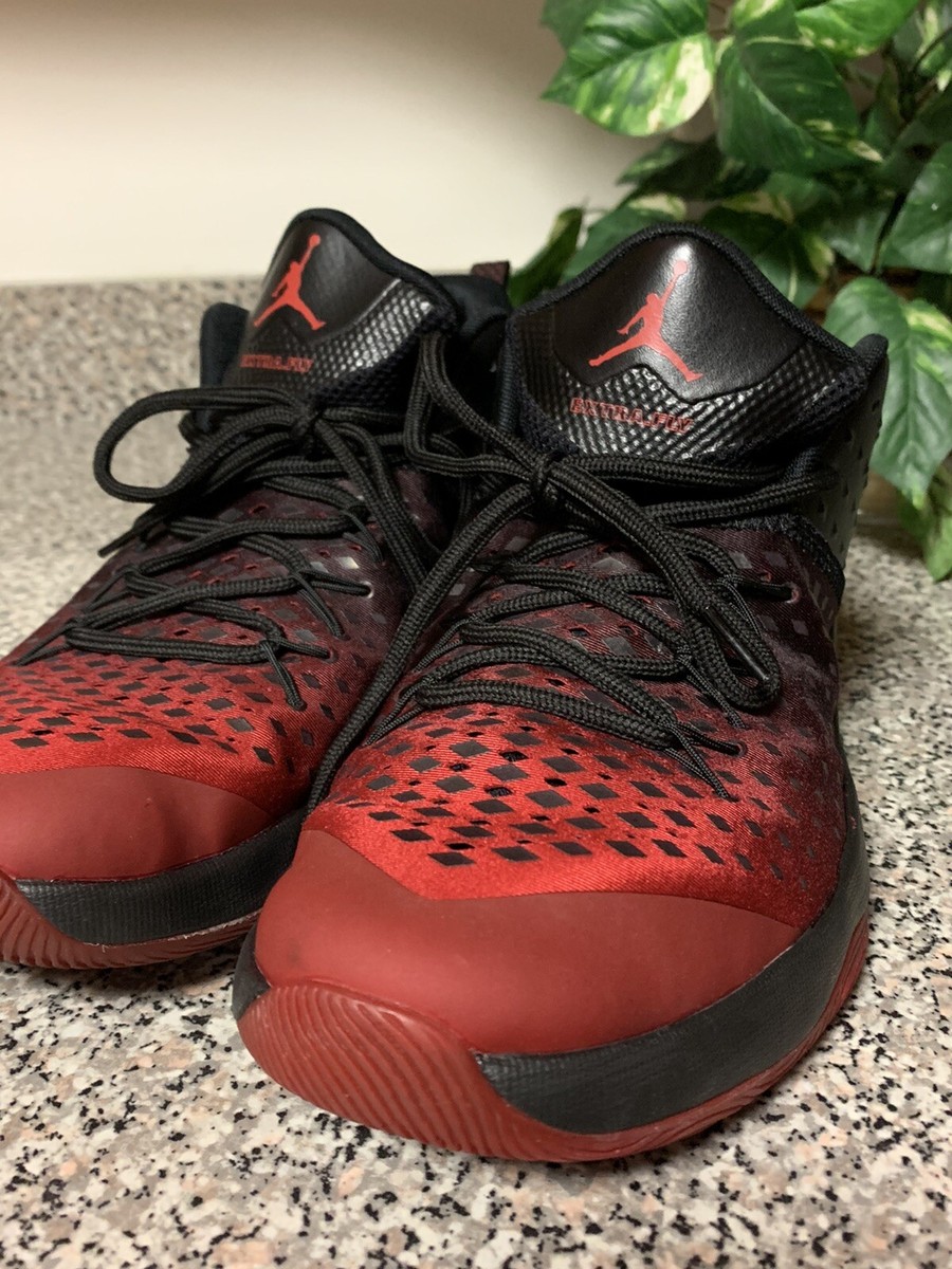 Jordan Extra Fly Mid 854551 610 Gym Red Black Basketball Shoes Size 10.5 Used eBay