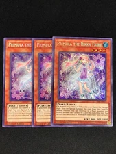 YUGIOH PRIMULA THE RIKKA FAIRY SESL-EN015 1ST SECRET X3