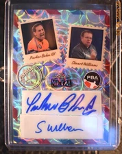 2024 Leaf Metal PBA Parker Bohn III - Stuart Williams Pin Pals Auto Silver 19/25