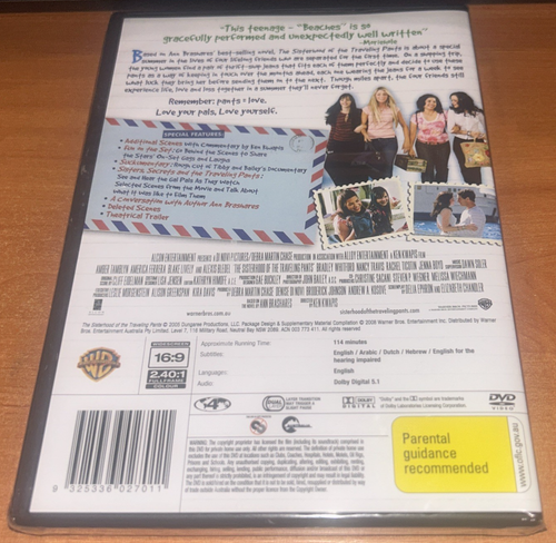 Sisterhood Of The Traveling Pants (2005 : 1 Disc DVD) Brand New Region 4 - Picture 2 of 2