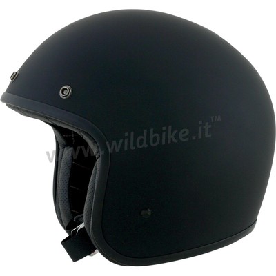 CASCO APERTO OMOLOGATO AFX FX-76 VINTAGE NERO OPACO PER MOTO