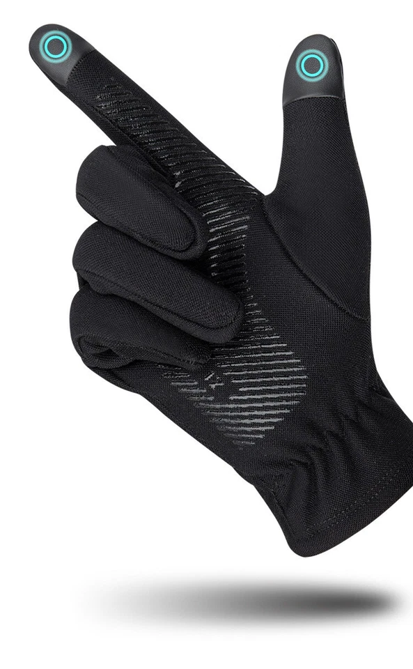 MEN WOMEN WARM Thermal Insulation Fleece Grip WINTER GLOVES Touch Screen Phone - image 3 of 4