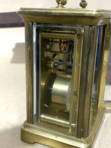 Antique French carriage clock in case - Picture 7 of 22